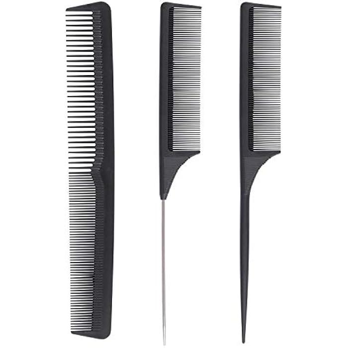 BTYMS Rat Tail and Dressing Set Parting Combs - 3 Pieces - Image 1